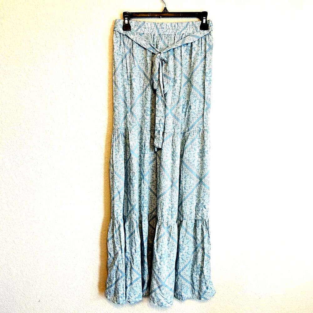 Blue Rain Maxi Skirt Light Blue M